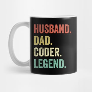 Husband Dad Coder Legend Mug